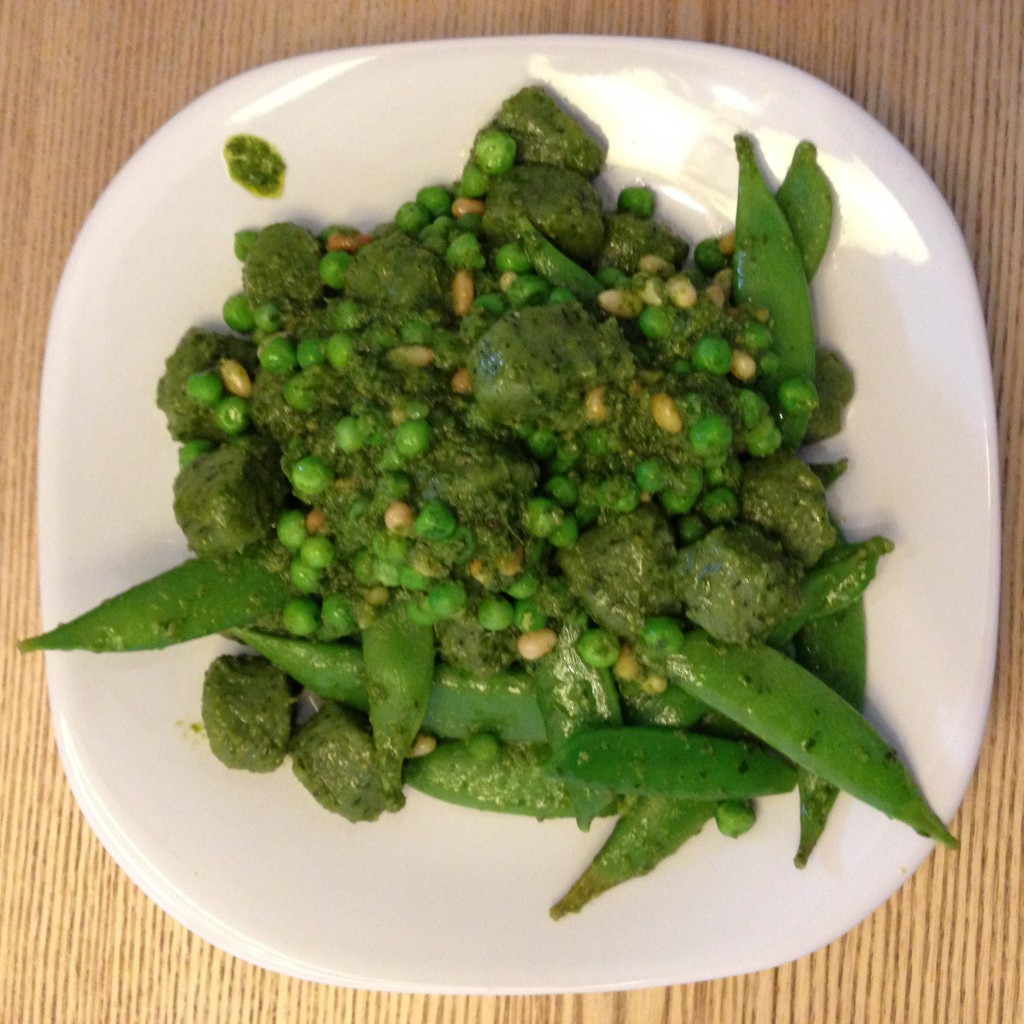 A pile of green