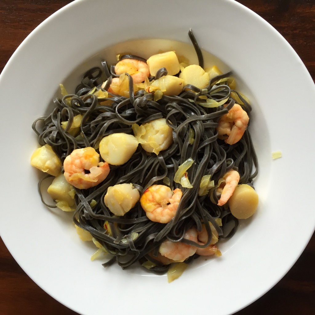 Squid ink pasta